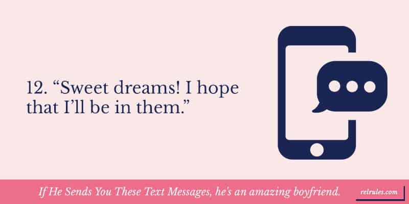If He Sends You These Text Messages, he's an amazing boyfriend