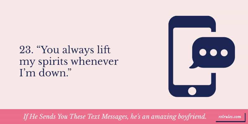 If He Sends You These Text Messages, he's an amazing boyfriend
