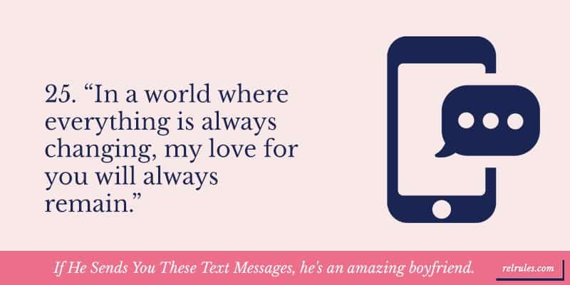 If He Sends You These Text Messages, he's an amazing boyfriend