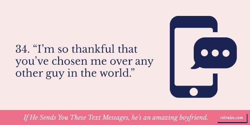 If He Sends You These Text Messages, he's an amazing boyfriend
