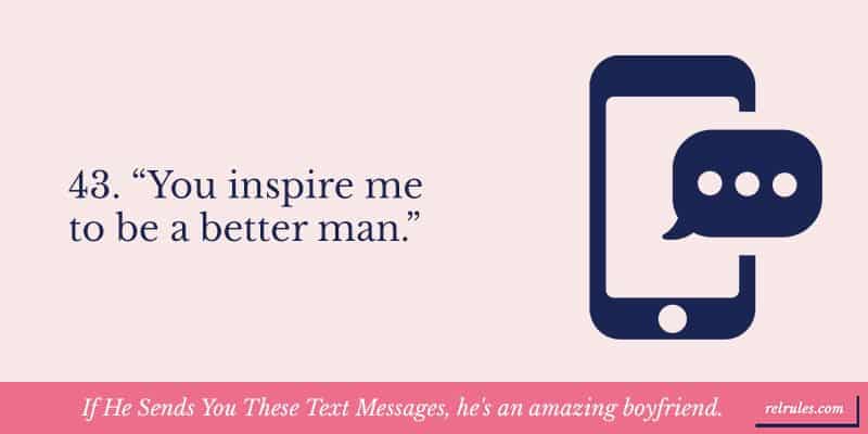 If He Sends You These Text Messages, he's an amazing boyfriend