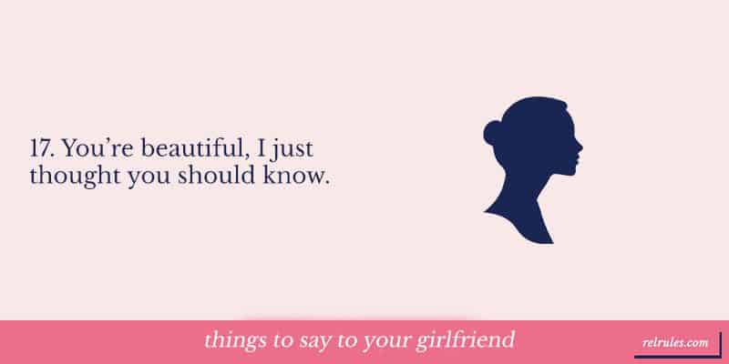 things to say to your girlfriend