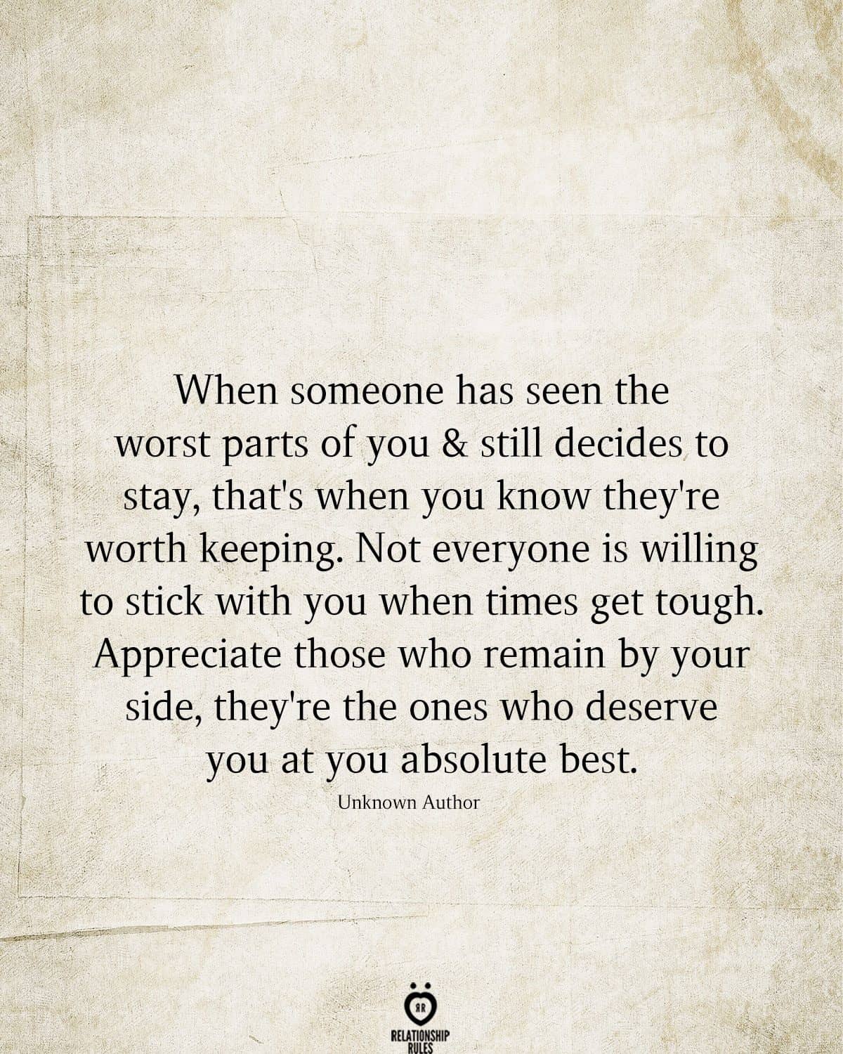 When Someone Has Seen The Worst Parts Of You & Still Decides To Stay