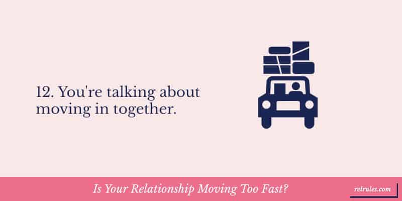 relationship moving too fast