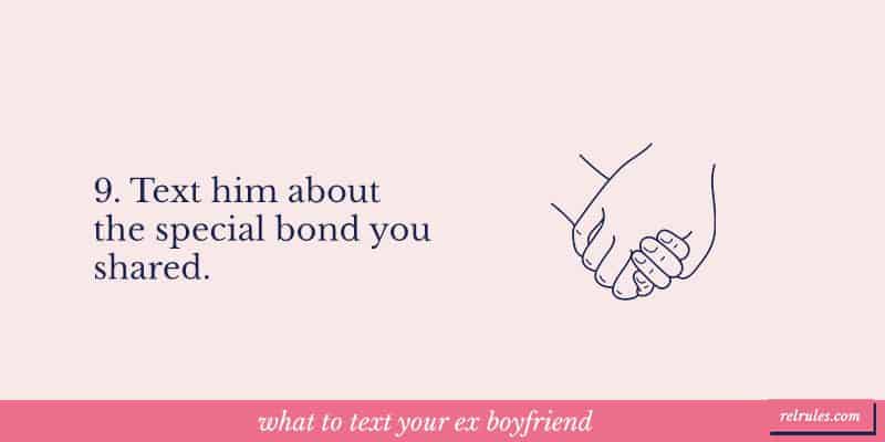 what to text your ex boyfriend