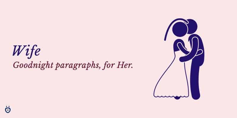 goodnight paragraphs for her - wife