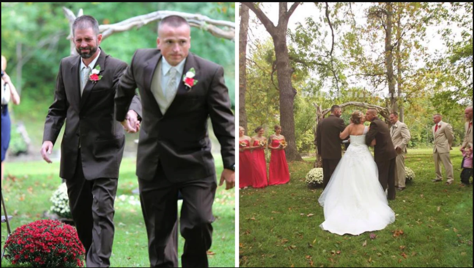 This Father Invites Stepdad to Walk Daughter Through The Aisle, Together