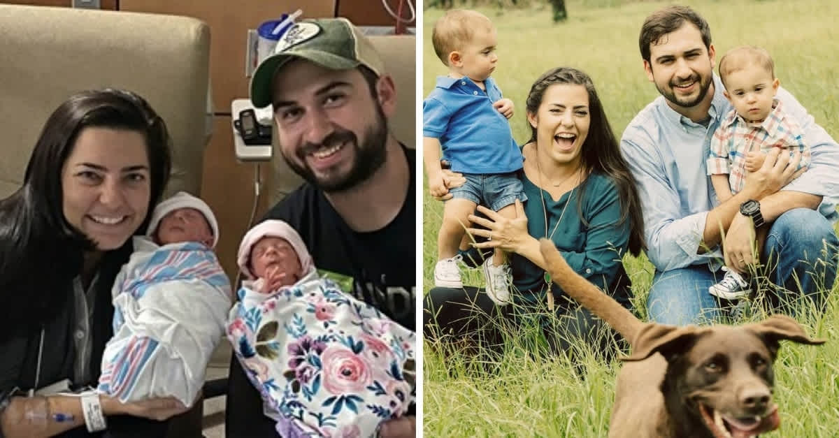 This Lucky Couple Welcomes Identical Twin Girls 6 Years After Having Identical Twin Boys