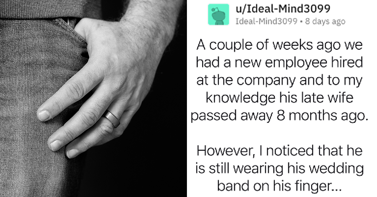 Woman Asks Widower Why He’s Still Wearing His Wedding Ring, Things Get Awkward