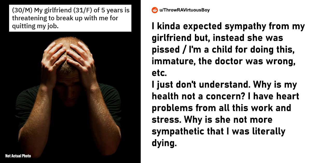 Girlfriend Threatens to Breakup with Overworked & Exhausted Boyfriend