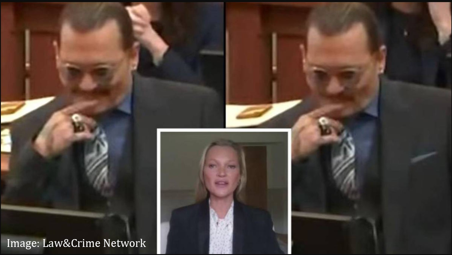 Johnny Depp Was Seen Smiling During Kate Moss’ Testimony
