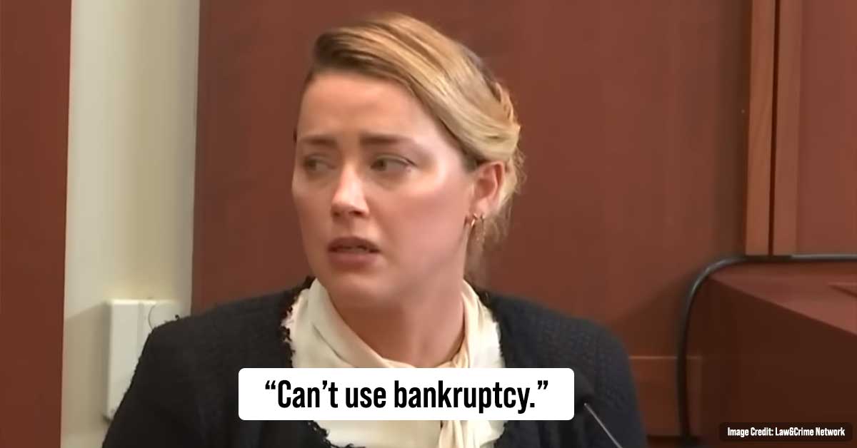 Amber Heard Can’t Use Bankruptcy to Wipe $15 million Debt to Johnny Depp