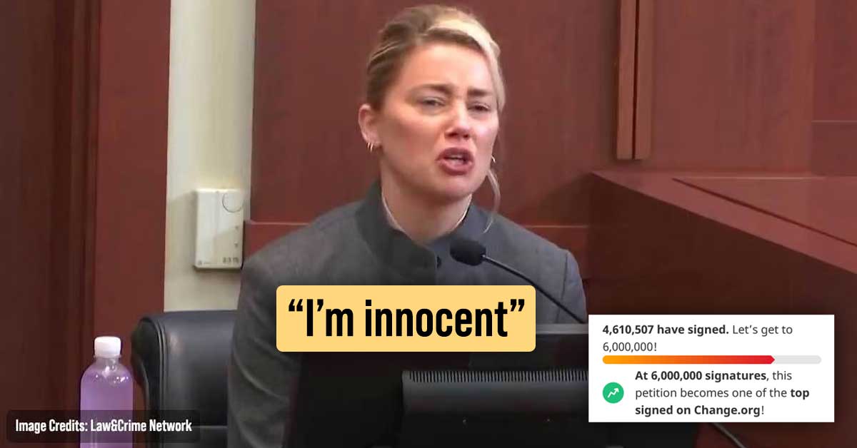 “I’m innocent,” said enraged Amber Heard when Petition to Remove Her From Aquaman 2 Nears 5 Million Signatures