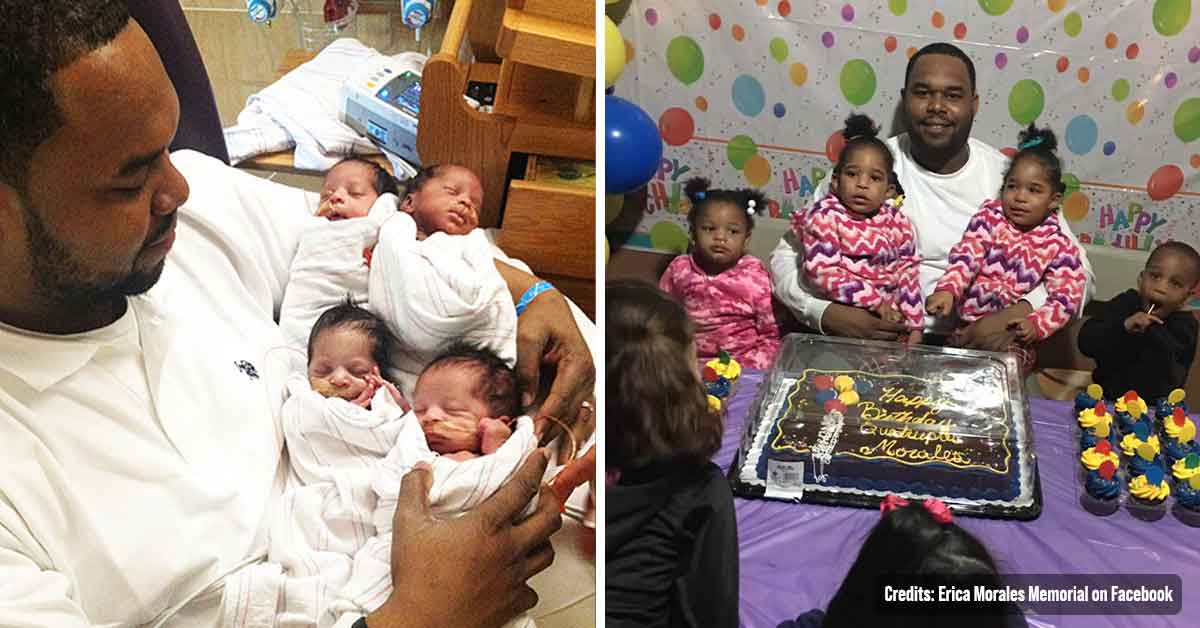 Father of Quadruplets Left Alone After Wife Tragically Passes Away