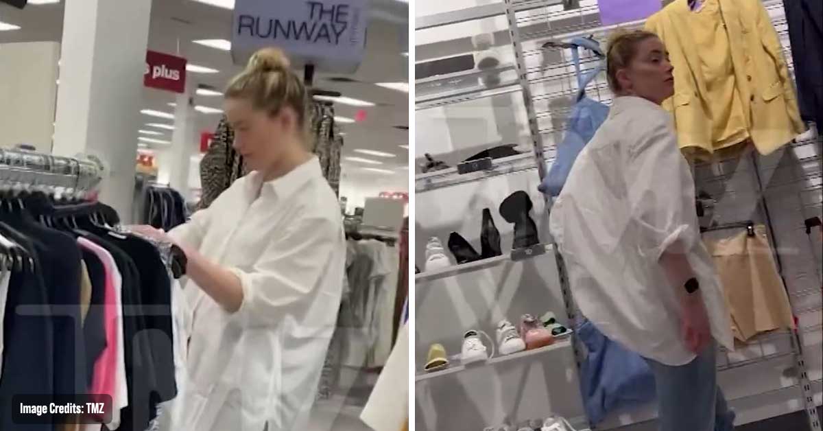‘Poor’ Amber Heard was spotted Shopping at TJ Maxx with her Sister in Hamptons