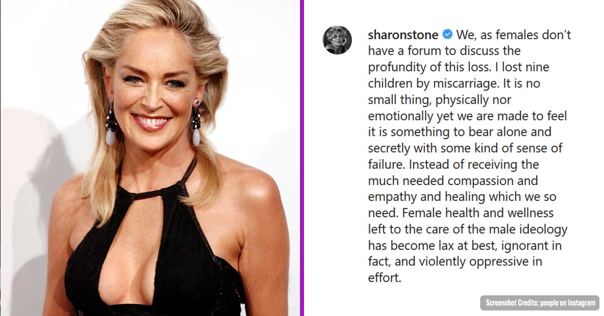 Sharon Stone Shares Her Distress of Losing Nine Children Through Miscarriages