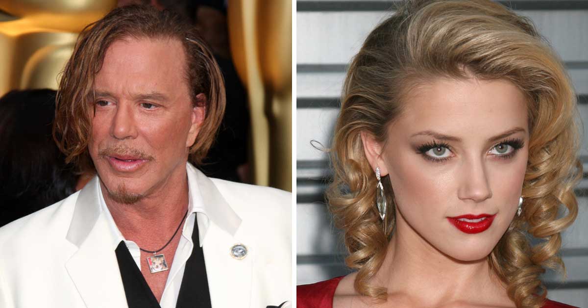 “An Absolute Gold Digger!” – Mickey Rourke Slams Amber Heard