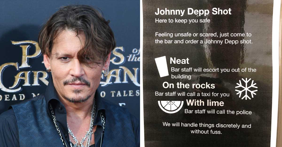 An Unknown Tavern Introduces a Shot Named After Johnny Depp to Help Men in Trouble