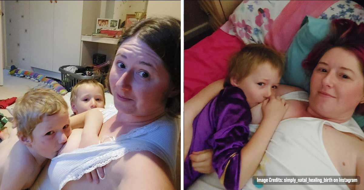 Mum who Breastfeeds her Five and Six-year-old Sons says it’s Empowering