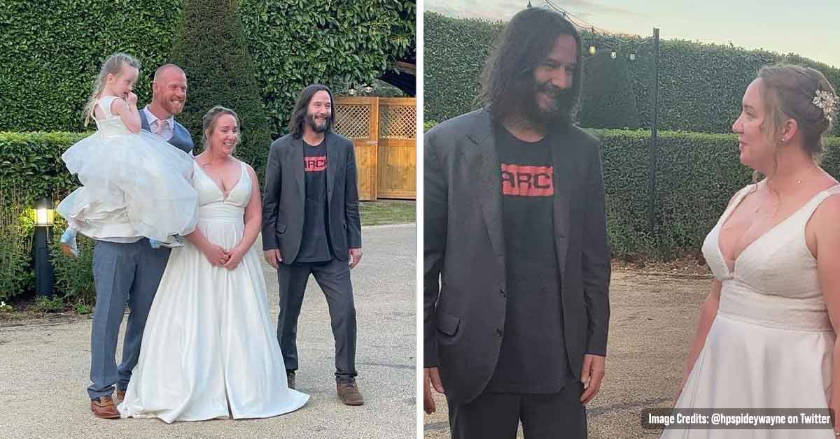 Newlyweds Brits Remained Exhilarated as Keanu Reeves Crashed their Wedding
