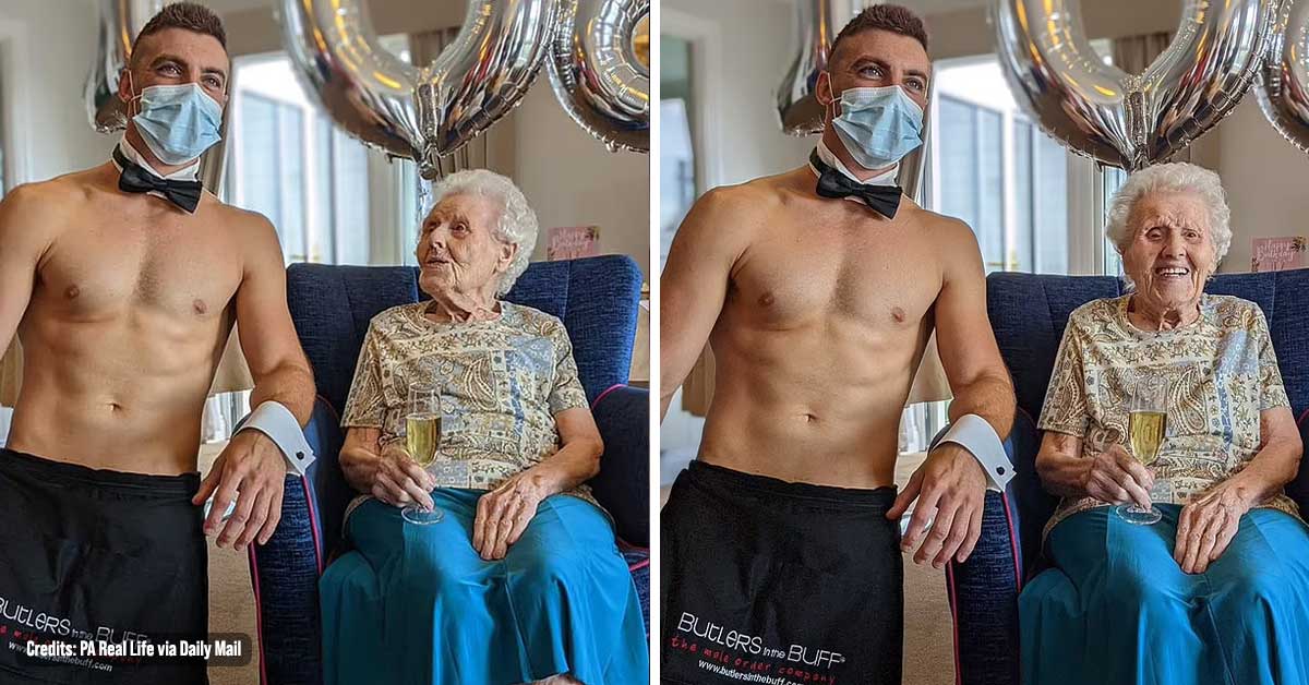 Woman Wanted a ‘Hunky’ Man for her 106th Birthday so her Daughter Invited ONE for Her