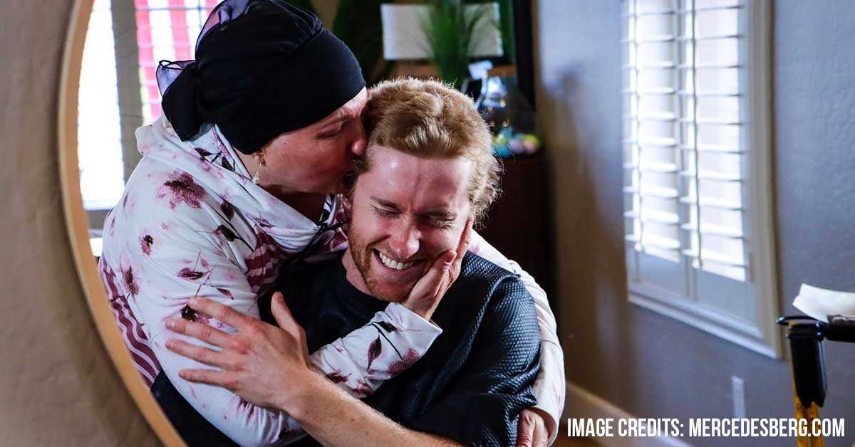 Son grew out his hair to make a wig for his mother, who was battling cancer