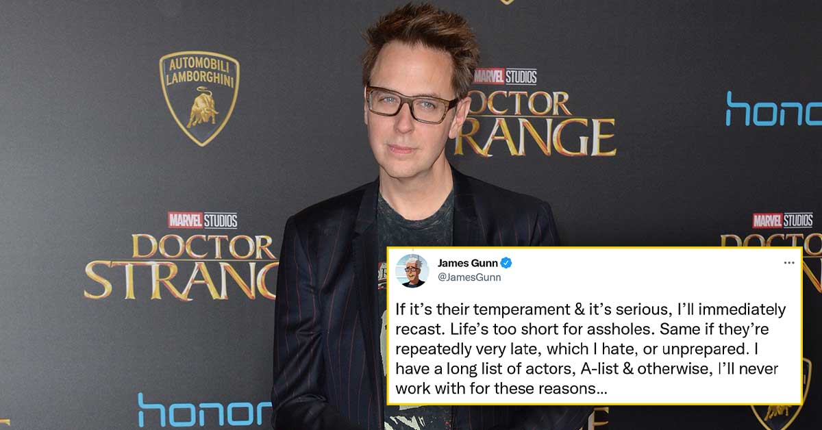 James Gunn Says He Has a List of Actors He’ll Never Work with, “Life’s too Short for A** Holes”