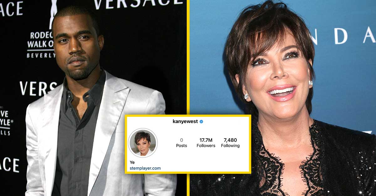 Kanye West Changes his Instagram Profile Picture to Kris Jenner and Says He’s doing it ‘Out of Respect’