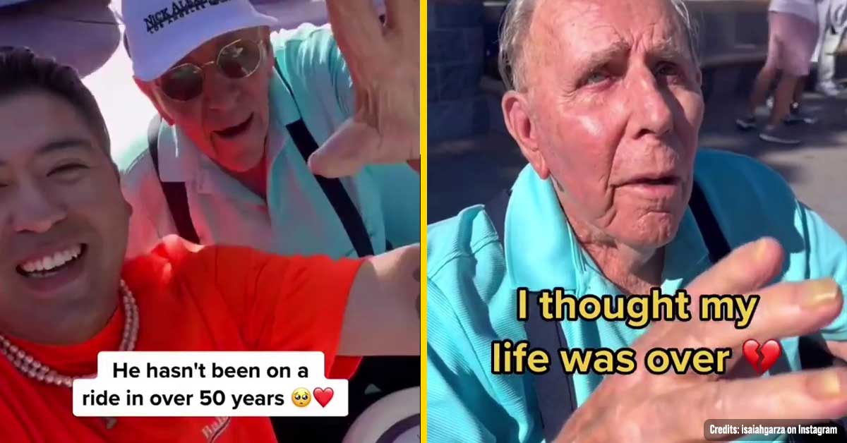Influencer Surprised a 100-year-old Man by Taking him to Disneyland in a Sweet Viral Video 