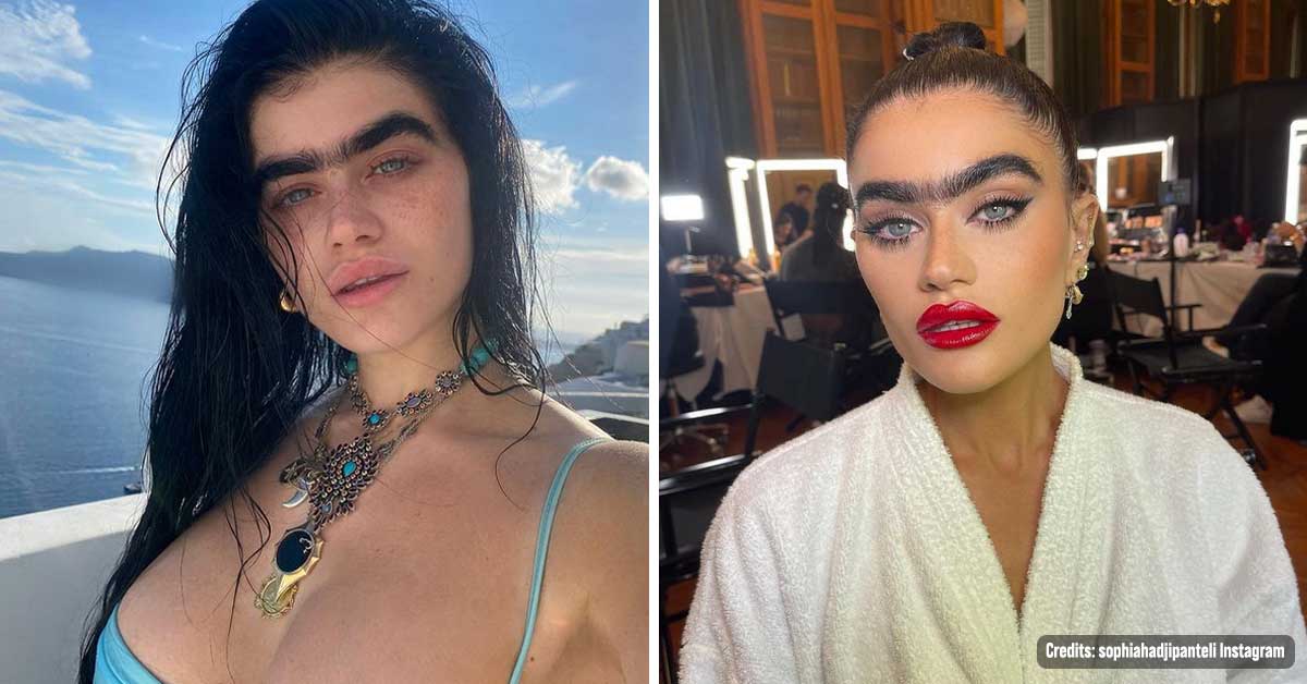 Meet Model & Influencer Sophia Hadjipanteli, who Embraces her Iconic Unibrow and Never Used Razor