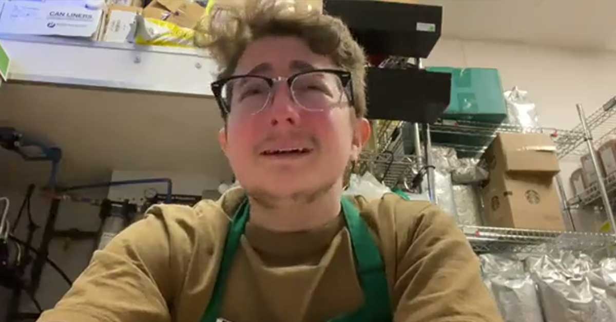 Starbucks Worker Breaks Down in Tears After They’re Scheduled to Work 8 Hours