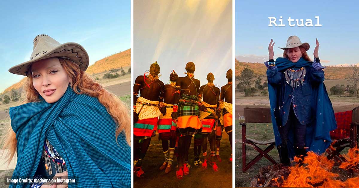 Madonna Spends time with Samburu Warriors in Kenya as She engages in Traditional African Rituals