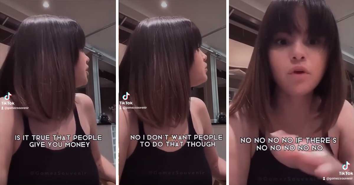 Selena Gomez Stopped a Livestream because People were Sending her Money