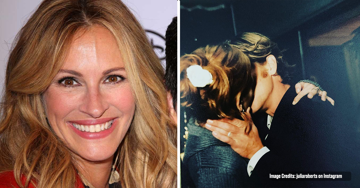 Julia Roberts Celebrated 20th Wedding Anniversary with Danny Moder by Sharing a Passionate Kiss