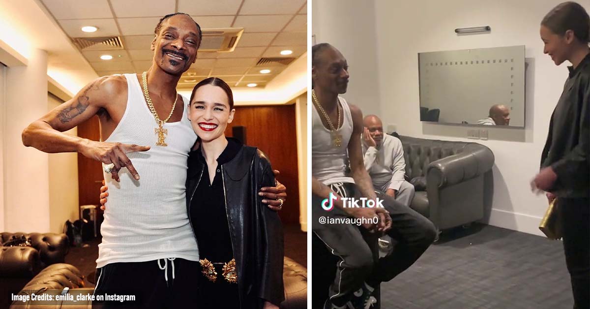 Snoop Dogg Tells Emilia Clarke He’d ‘Protect her Dragon Eggs Any Day’ as the Two Meet for the First Time