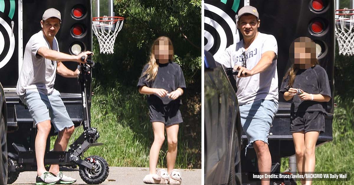 Jeremy Renner, 52, Spotted Enjoying Scooter Ride with Daughter, Ava, 10, Three Months After Horrific Snowplow Accident