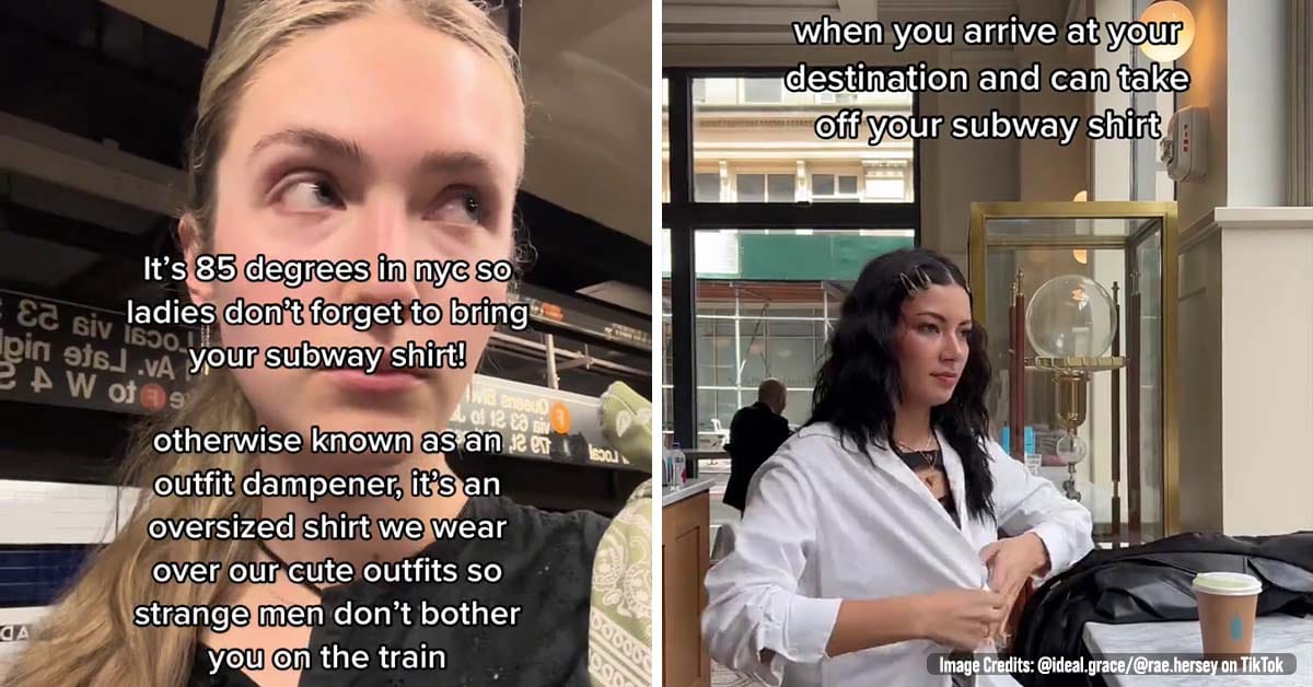 Women Are Wearing Baggy Subway Shirts Over Outfits to Deter Creepy Men
