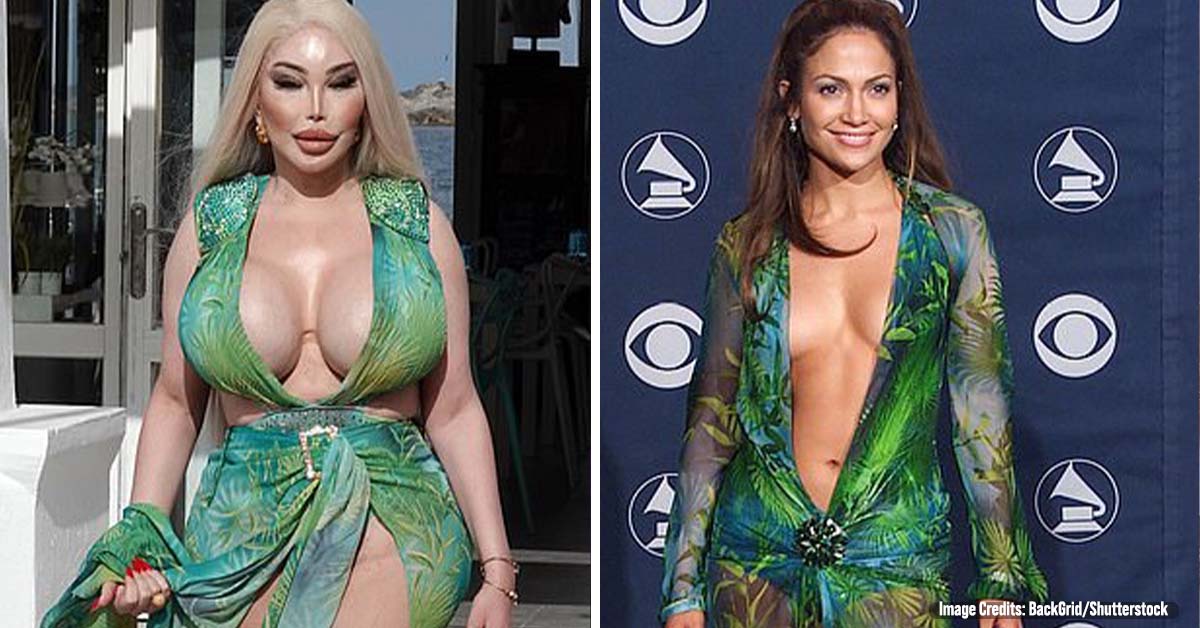 Jessica Alves Channels Jennifer Lopez’s Iconic Versace Look