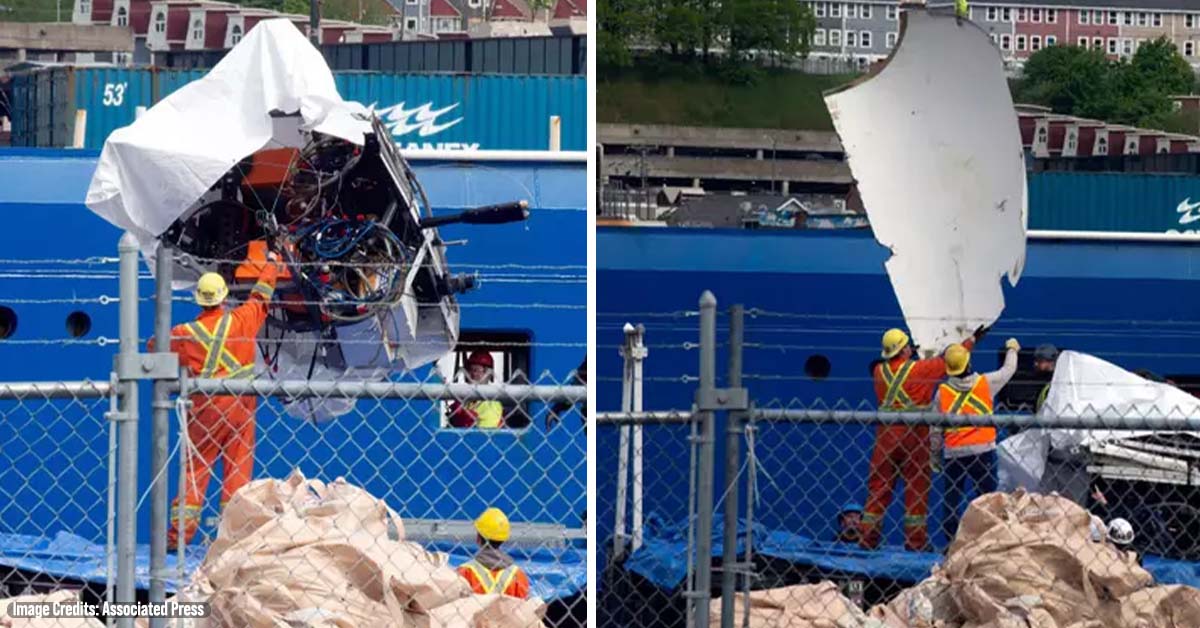 Remains of Imploded Titanic Sub Seen for First Time as They’re Brought Ashore