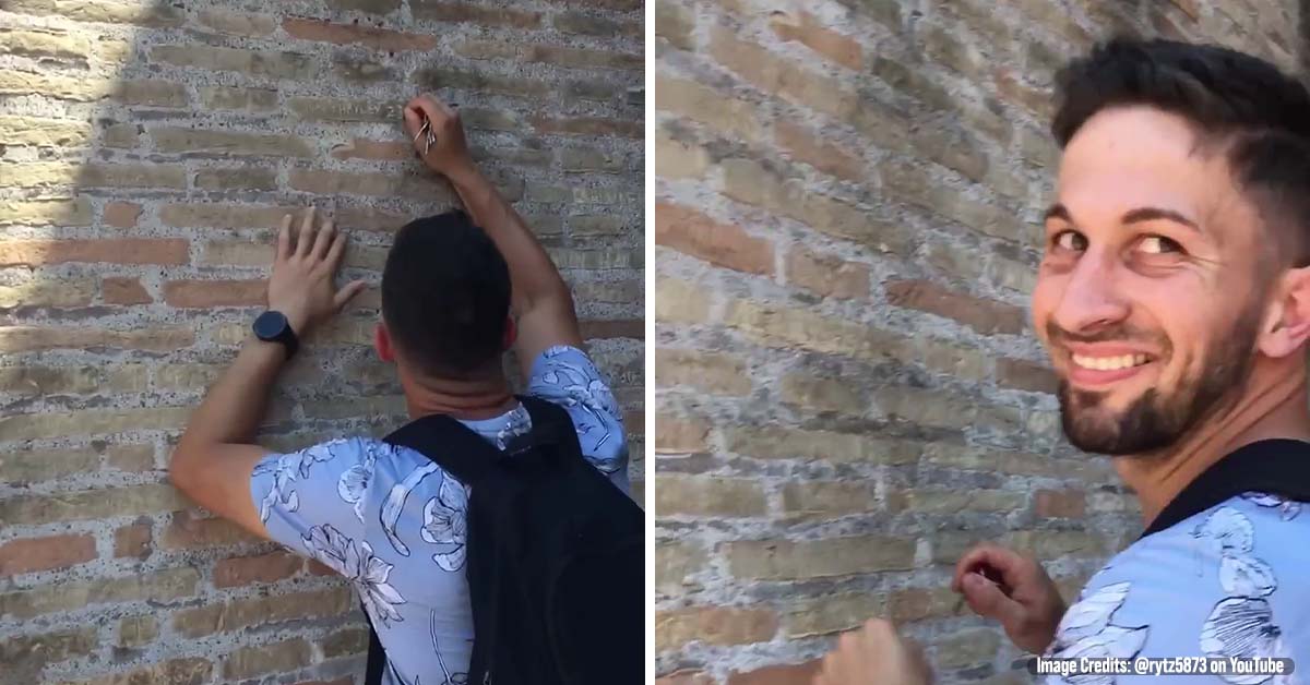 Brit Who ‘Carved Girlfriend’s Name’ into Rome’s Colosseum Now Facing up to Five Years in Jail