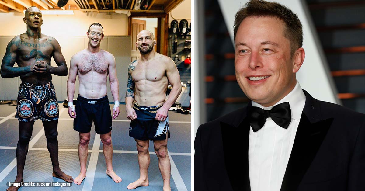 Mark Zuckerberg Shows Off His Muscles in Shirtless Photo With UFC Champions Amid Elon Musk Cage Match Talk