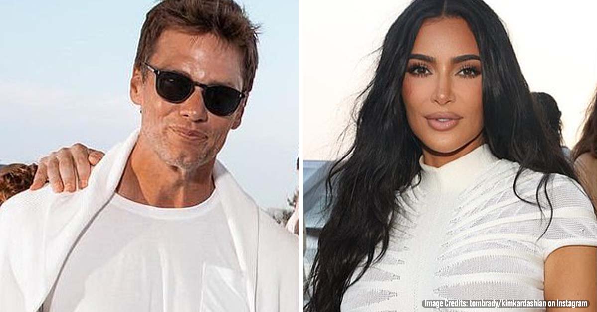 Kim Kardashian and Tom Brady Pictured Getting Cozy Together