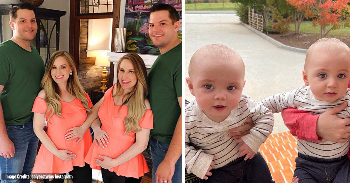 Twin Sisters Who Married Twin Brothers, Gave Birth To Cute Babies At The Same Time