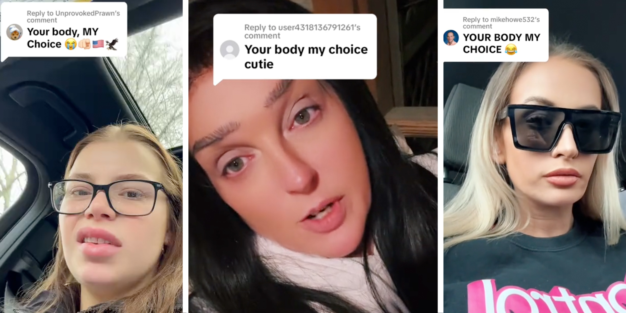 ‘Your body, MY choice’: Men on TikTok Are Taunting Women with a New Catchphrase